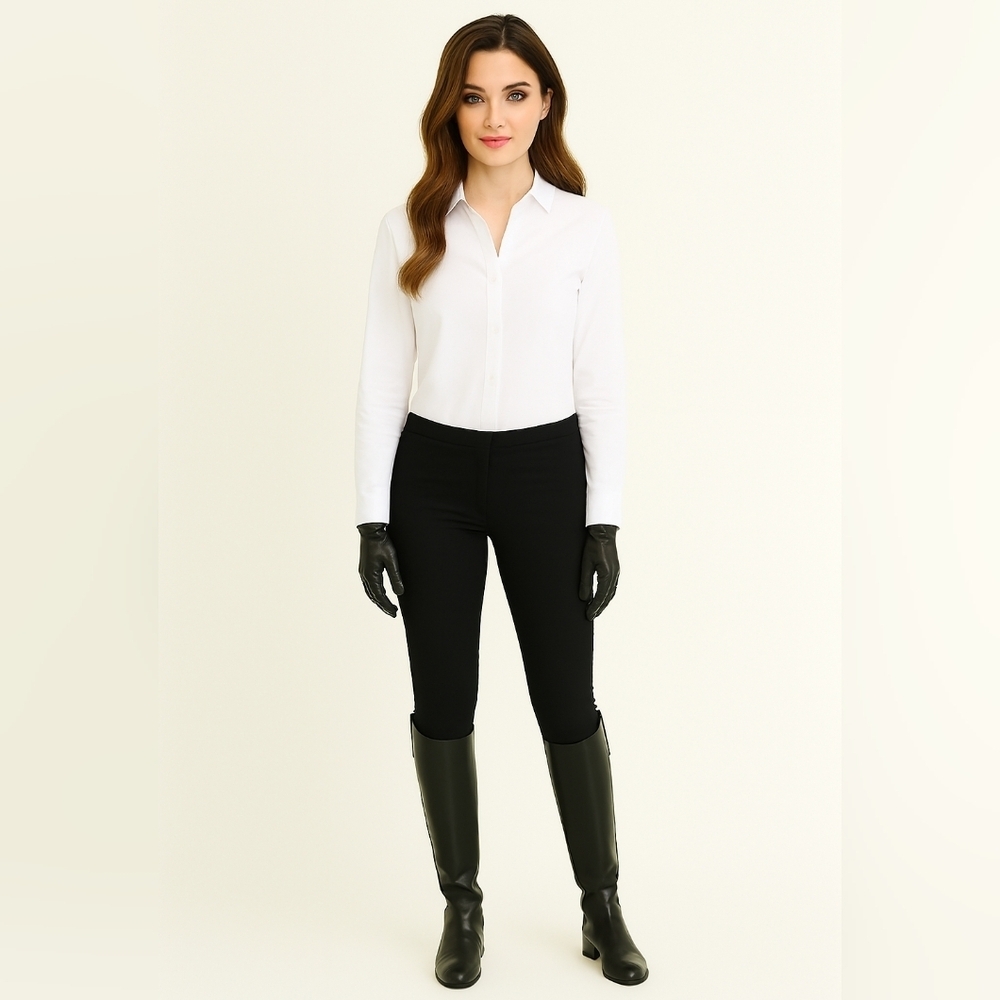 𝅺THEORY Slim Preppy Equestrian British Luxury Office Riding Pants - Women's
